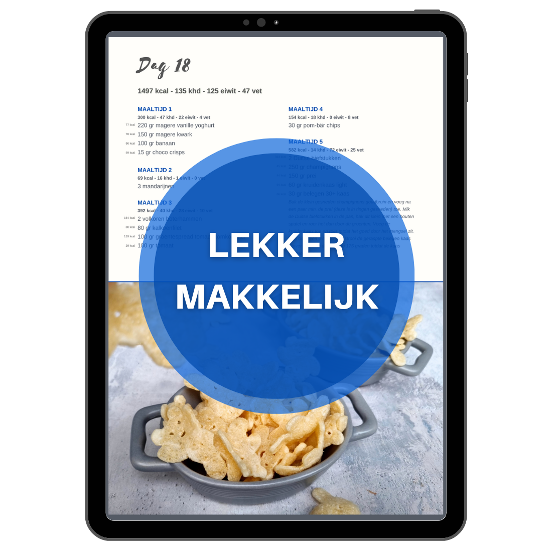 LEKKER MAKKELIJK Voedingsschema 1500 kcal