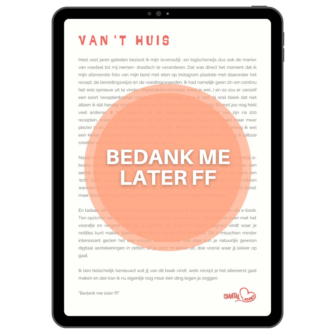 BEDANK ME LATER FF | E-BOOK