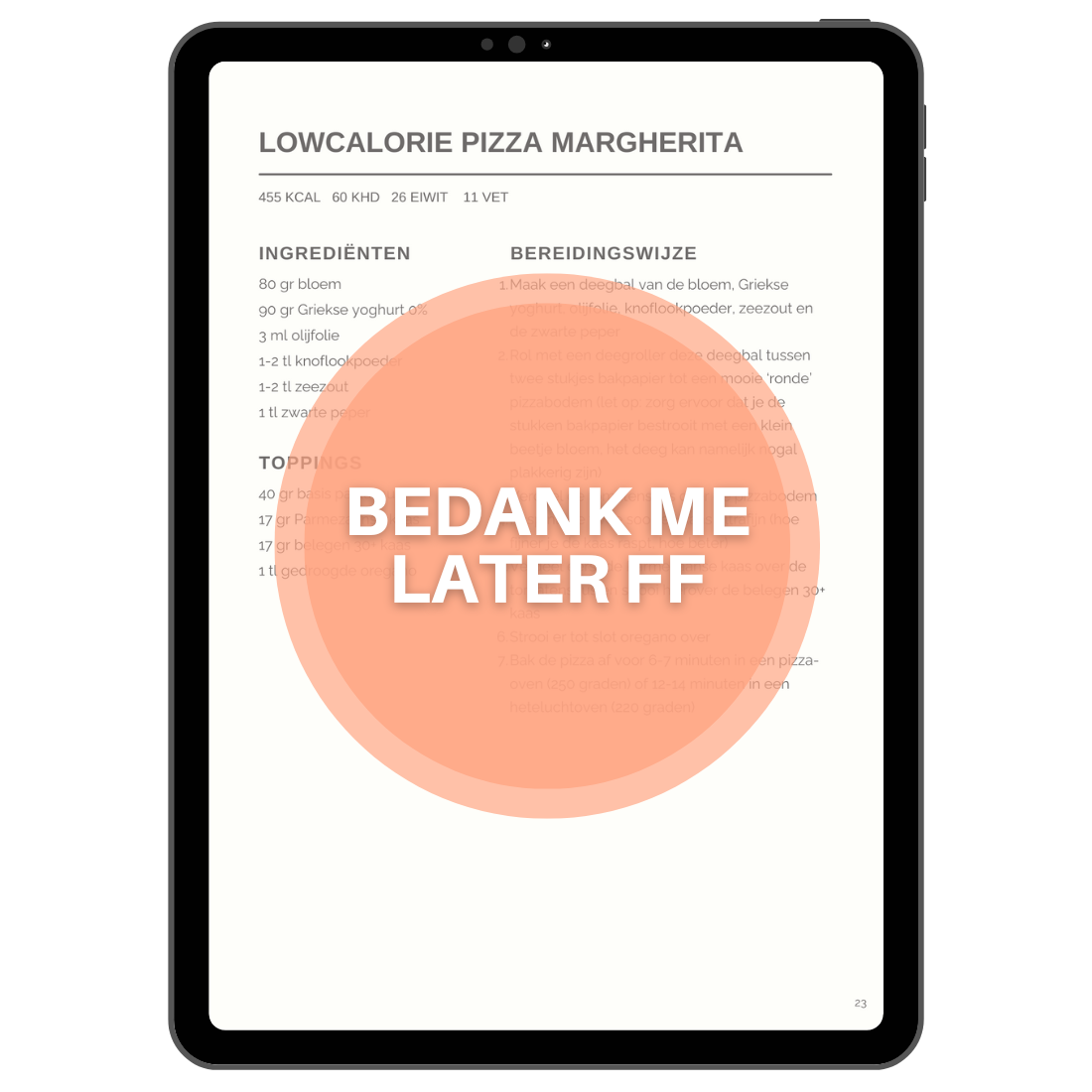 BEDANK ME LATER FF | E-BOOK