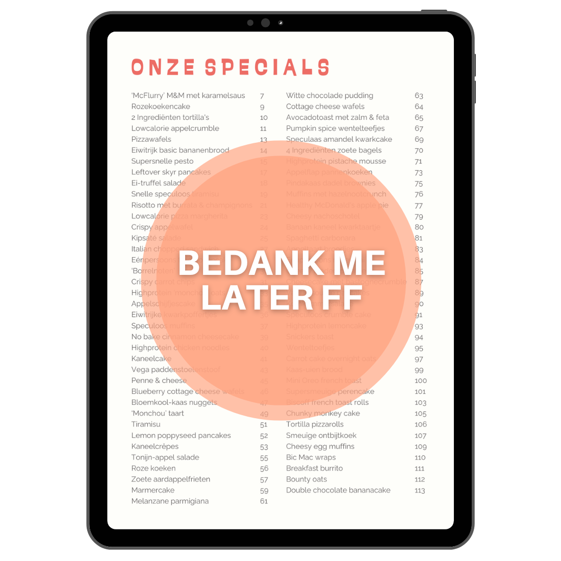 BEDANK ME LATER FF | E-BOOK