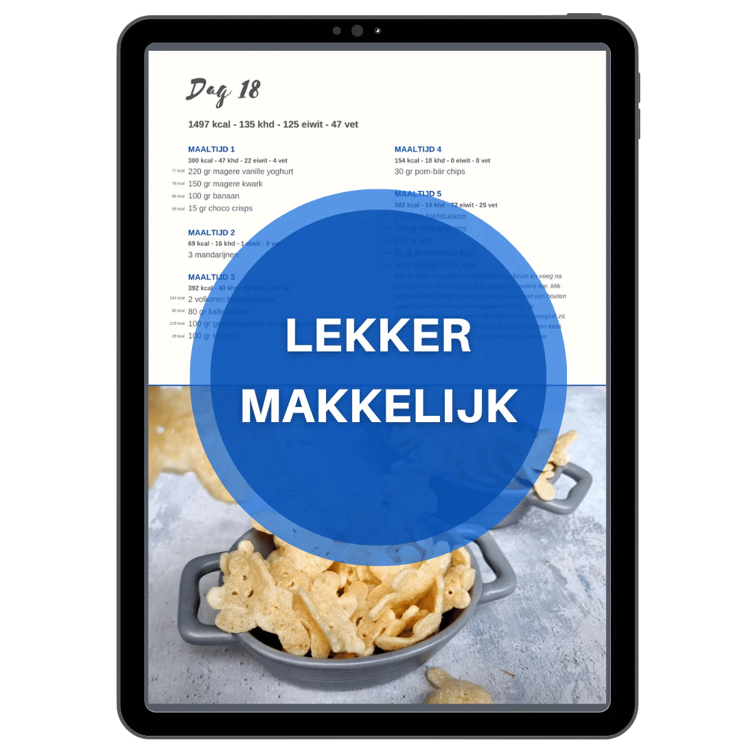LEKKER MAKKELIJK Voedingsschema 1500 kcal