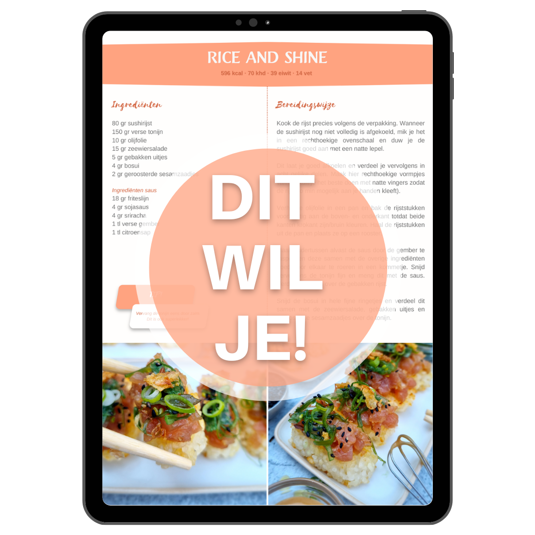 DIT WIL JE! - 40 x DINER e-book